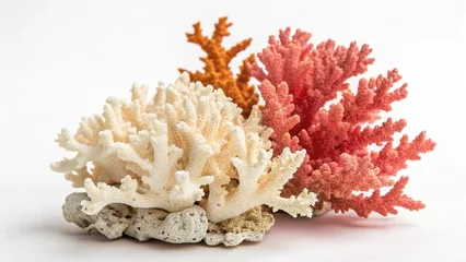 Gardinen Korallenriff mushroom isolated on white  © Mariia