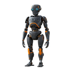 ai robot assistant isolated on white background