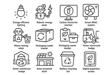 Eco-friendly warehouse solutions: robotics, recycling, solar power, energy efficiency