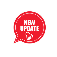 Update Badge Icon – Modern UI Element Isolated on White Background