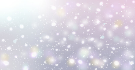 幻想的なキラキラ背景素材 ( フレーム　見出し　タイトル　きらきら　カード　セール　チラシ　雪　クリスマス )