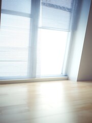 Fototapeta premium Minimalist room with bright window light