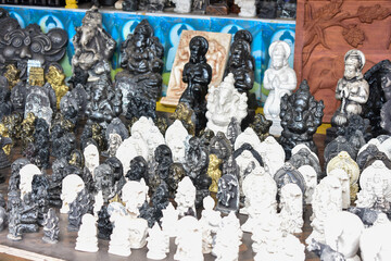 Status of gods at the Koneswaram Temple (Thirukoneswaram Kovil), Trincomalee, Sri Lanka.
