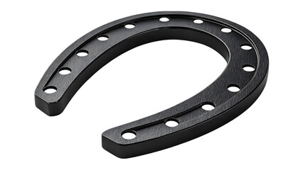 Black Metal Horseshoe High-Resolution, Transparent Background Image