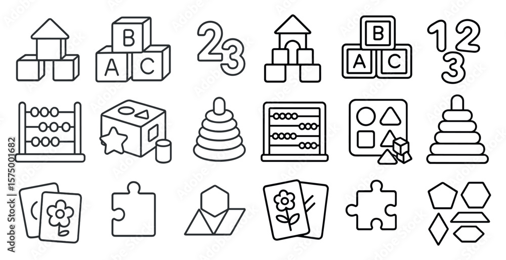 Poster set of alphabet blocks and numbers are shown in a row. the blocks are arranged in a way that they re