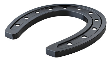 High-Resolution Image of a Metal Horseshoe Perfect for Equestrian Projects