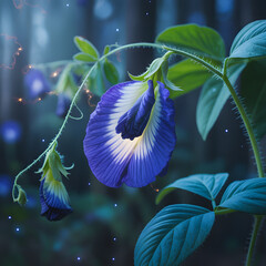 Spring garden with colorful flowers and butterflies in a nature-inspired vector design