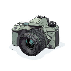 Fun and Whimsical Cartoon Camera Vector Illustration