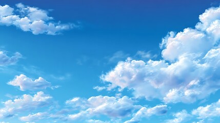 Fototapeta premium Clear blue sky background, bright and peaceful.