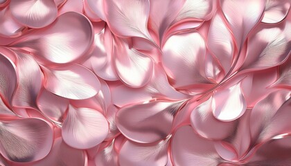 delicate pink pearl background featuring iridescent shards creating a soft elegant texture