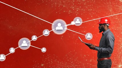 Engineering Connections: A Portrait of a Black Engineer Using Technology to Connect - Powered by Adobe