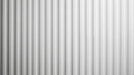 Obraz premium Corrugated white metal surface displaying parallel grooves, forming seamless industrial texture with clean, minimalist visual pattern suitable for graphic design backgrounds