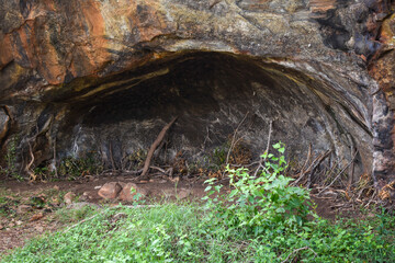 Ancient Stone Caves and Paths in Girihandu Seya, Thiriyai, Trincomalee, Sri Lanka.
