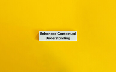 Enhanced Contextual Understanding Text on Minimal Yellow Background