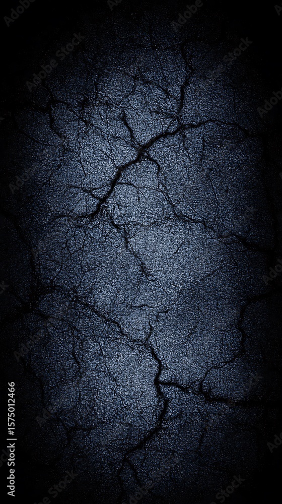 Poster abstract cracked texture with dark vignette