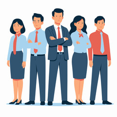 Fototapeta premium Professional Business Team in Formal Attire