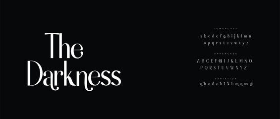 Darkness modern stylish small alphabet letter logo design