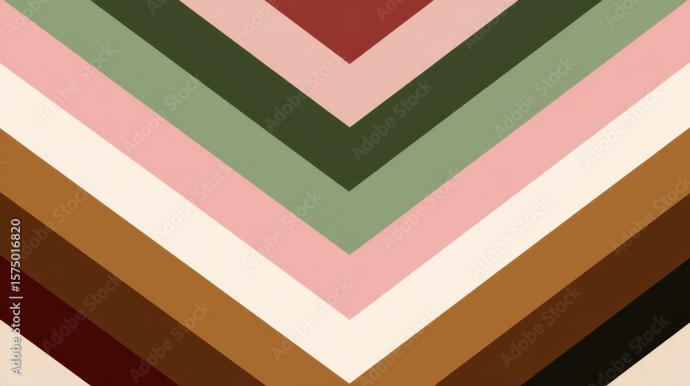 Poster chevron pattern weaving sophisticated lines in neutral palette, blending muted hues for elegant text