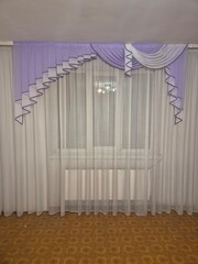beautiful lambrequin with tulle