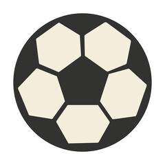 Soccer ball design on a simple black background