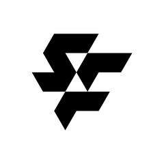 Letter SF creative monogram logo