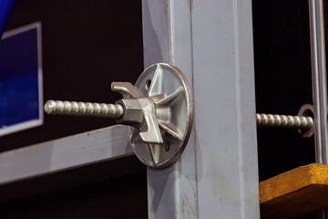 Connector with captive support plate
