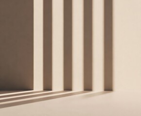 Sunlight creating shadows in a room