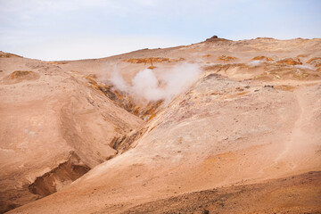 Geothermal area Namafjall in iceland