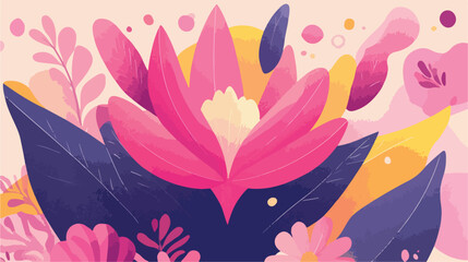 Breast Cancer Awareness Flat Vector Design Illustration