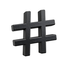 Obraz premium Isolated hashtag icon, transparent PNG 