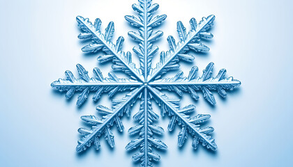 Breathtaking Macro Close Up Intricate Snowflake Digital Illustration