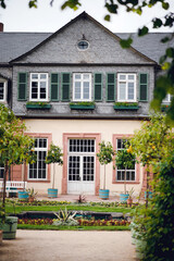 Charming European House with Green Shutters
