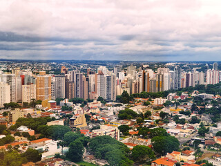 row of buildings aligned in the city