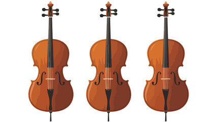 Fototapeta premium Elegant Cello Music Instrument Vector Illustration