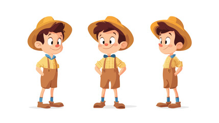 Pinocchio Cartoon Character Mascot with Liar Nose on CD Disk