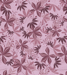 Beautifull flower allover seamless pattern