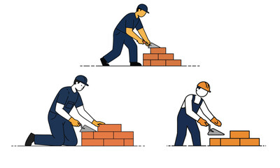 construction worker and building
