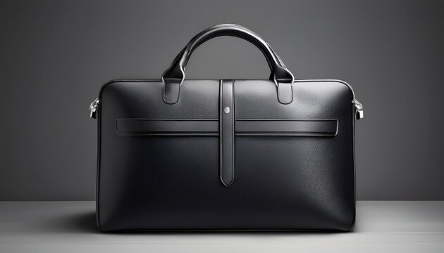 bag design featuring sleek black container with smooth finish and secure handle