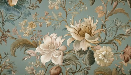intricate floral tapestry wallpaper design in muted tones wall covering floral tapestry