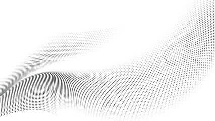 Halftone Dot Wave Pattern for Website Backgrounds, Modern Posters, Business Presentations, Digital Art, and Clean Graphic Design Projects