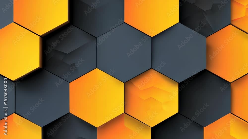 Aufkleber honeycomb abstraction: an artistic display of geometric precision.