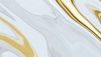 Intricate Golden Cracked Pattern on White Background