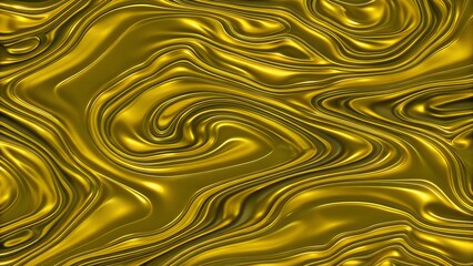 Rich Golden Texture with Flowing Wave Patterns