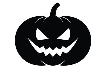 scary pumpkin eyes vector icon