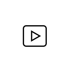 Play button icon vector.