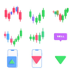 Financial market analysis shown with stock charts and trading signals for investment decisions.