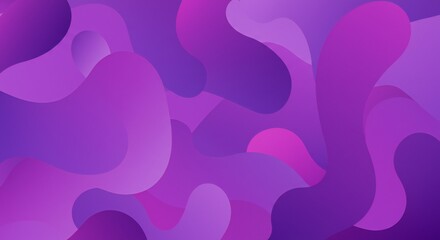 Abstract swirl design in purples; smooth gradients create a calm, fluid composition with overlapping shapes and depth.