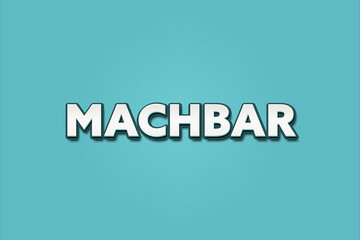 machbar (feasible) - A turquoise banner illustration with white text.