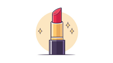 Lipstick Flat Vector Icon Design for Beauty Products Marketing