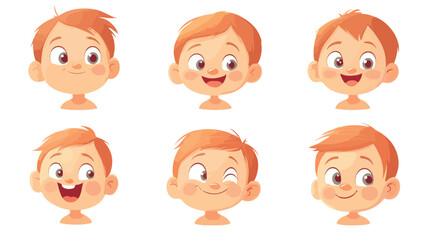 Adorable Smiling Baby with Cute Little Star Isolated on White Background